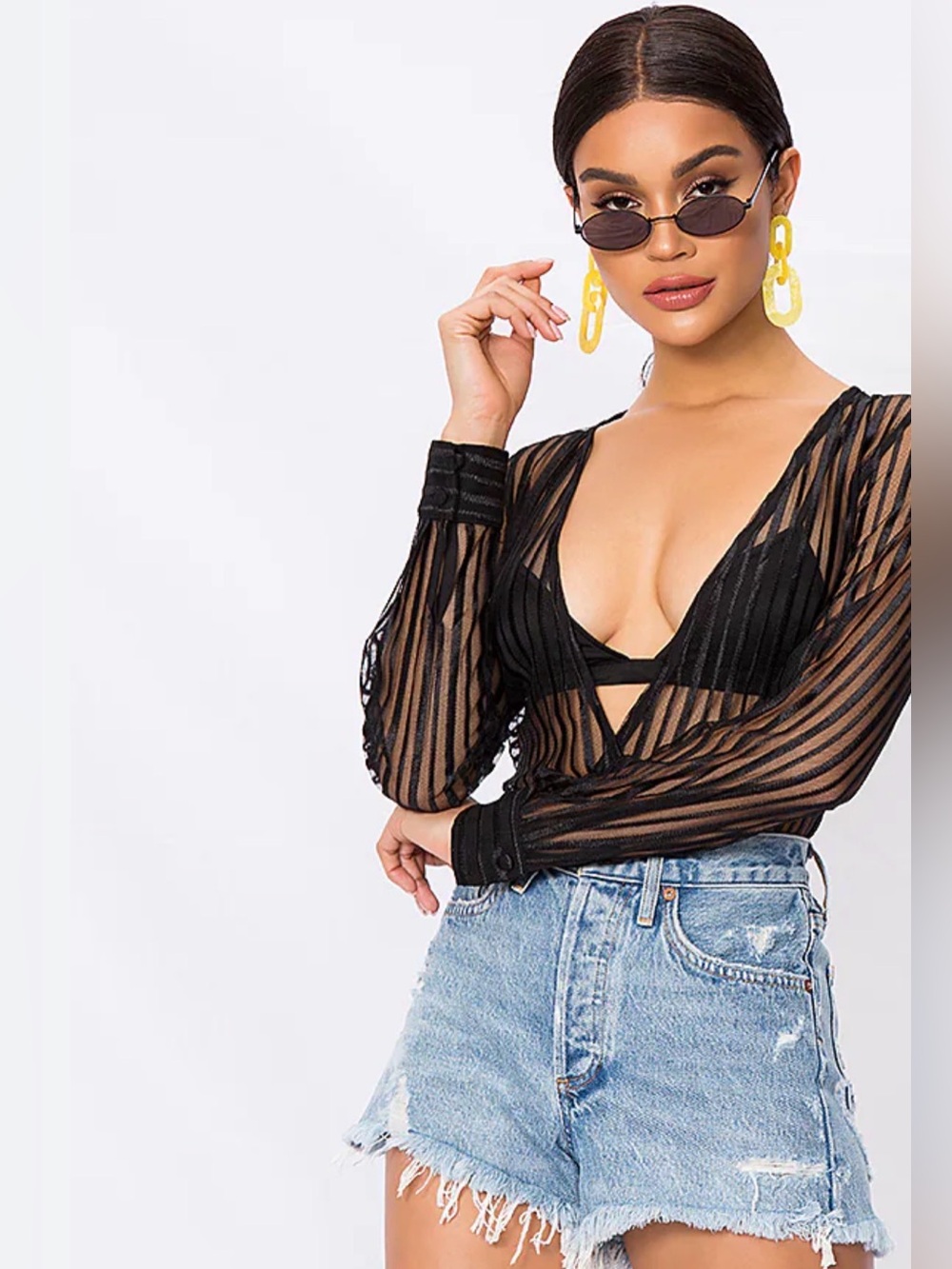 Sheer body suit